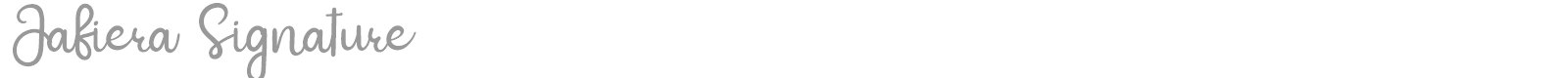 Jafiera Signature font preview